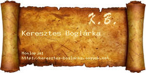 Keresztes Boglárka névjegykártya