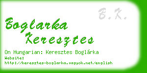 boglarka keresztes business card